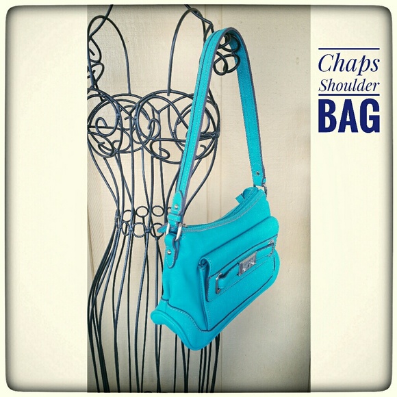 Chaps Handbags - Chaps Turquoise Shoulder Bag